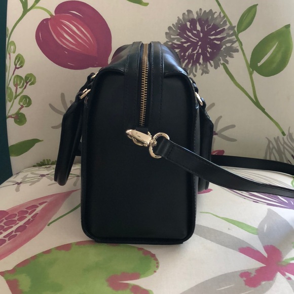 Kate Spade Black Leather with Bow Crossbody Purse - Picture 2 of 14
